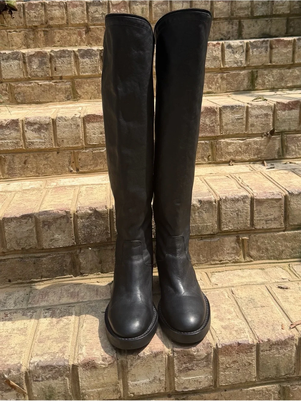 Ann Demeulemeester FW2012 Spiral Zip OTK Leather Boots IT37.5